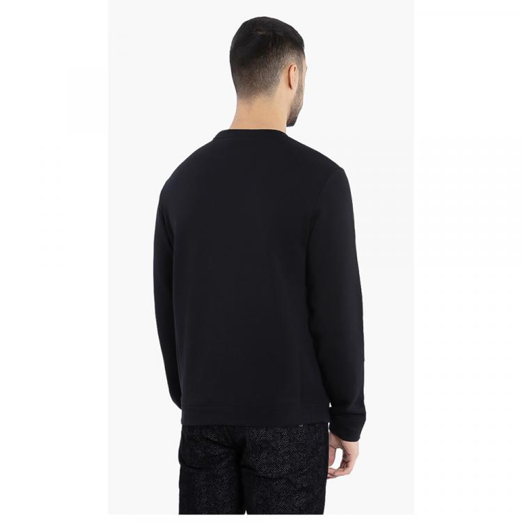 Pre Owned Versace Black Logo Cotton Sweatshirt XL