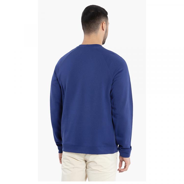 Pre Owned Versace Blue Logo Cotton Sweatshirt L