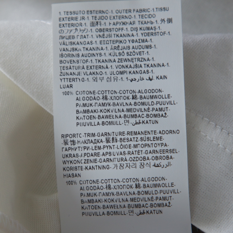 Pre Owned Versace White Cotton Baroque Print T-Shirt M