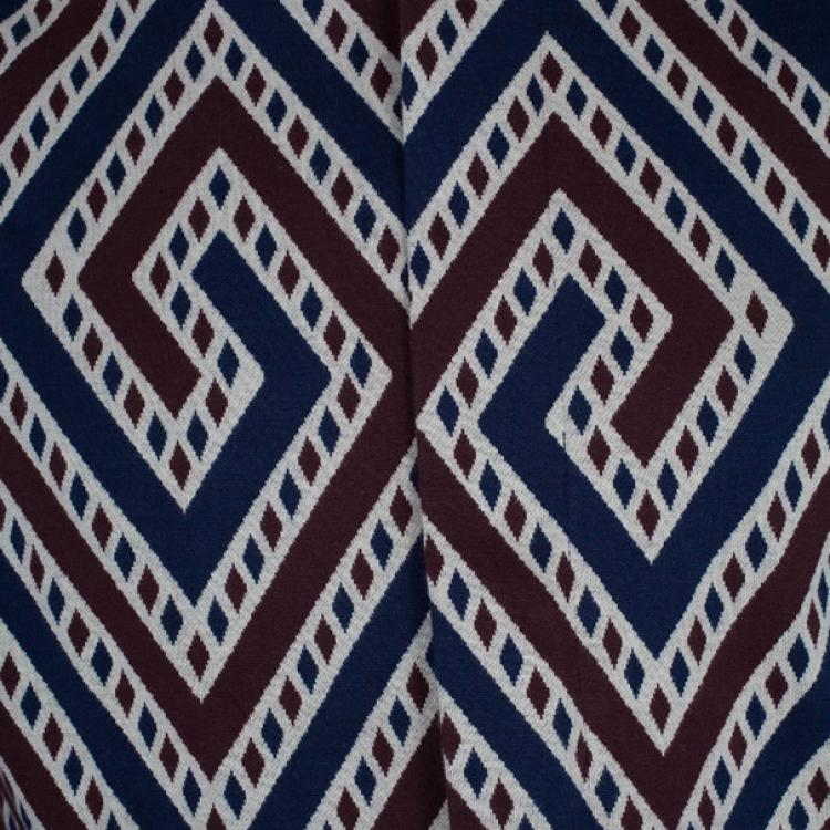 Pre Owned Vivienne Westwood Men's Geometric Print Bomber Jacket L