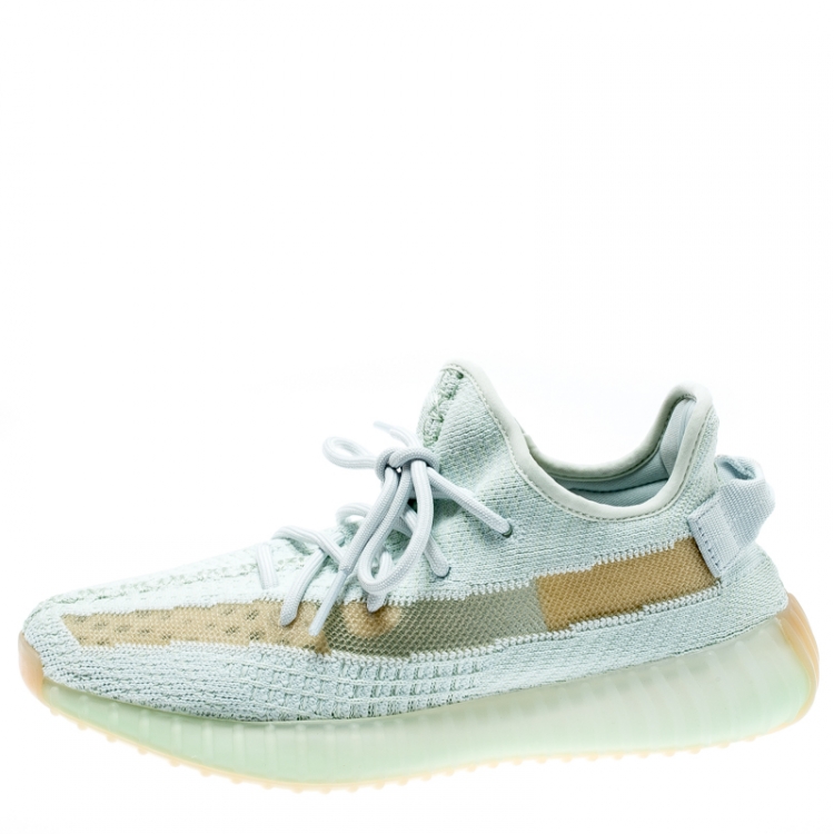 Yeezy x Adidas Light Green Cotton Knit V2 Hyperspace Sneakers Size 40 Yeezy | TLC