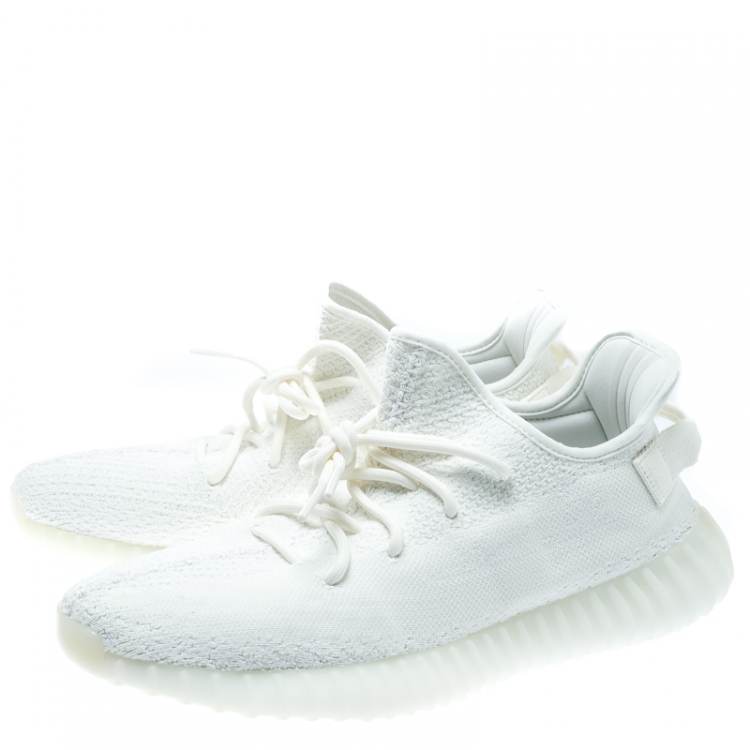 adidas white knit shoes