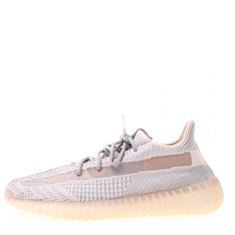 Yeezy x Adidas Light Pink/Grey Cotton Knit Boost 350 V2 Synth  Non-Reflective Sneakers Size 44 Yeezy | TLC