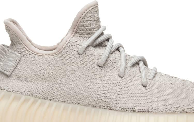 Pre Owned Yeezy x Adidas Grey/Beige Cotton Knit Boost 350 v2 Sneakers Size 41