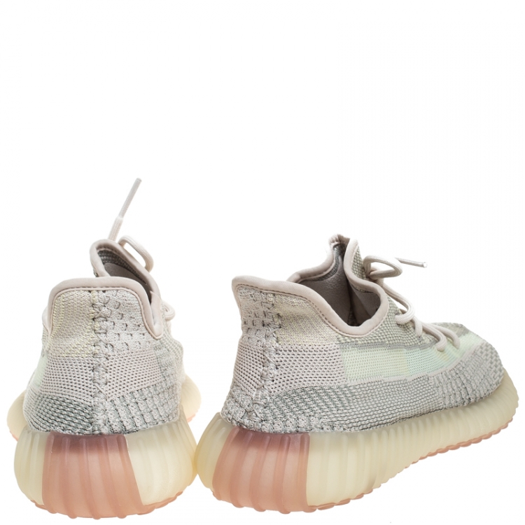 مملوكة مسبقًا Yeezy x Adidas Multicolor Cotton Knit And Mesh Boost 350 V2 Sneakers Size 41.5