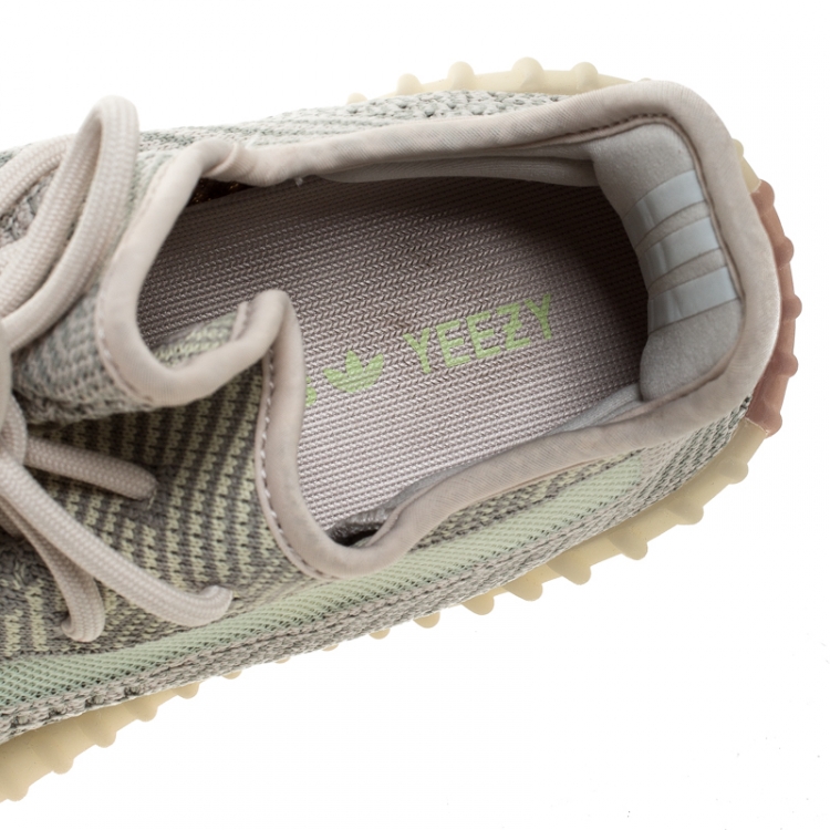 مملوكة مسبقًا Yeezy x Adidas Multicolor Cotton Knit And Mesh Boost 350 V2 Sneakers Size 41.5