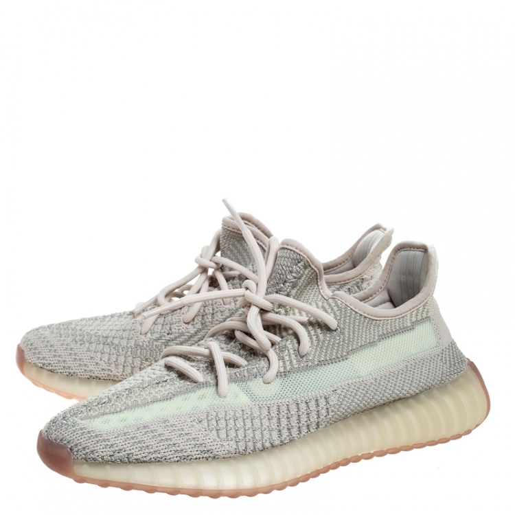 مملوكة مسبقًا Yeezy x Adidas Multicolor Cotton Knit And Mesh Boost 350 V2 Sneakers Size 41.5