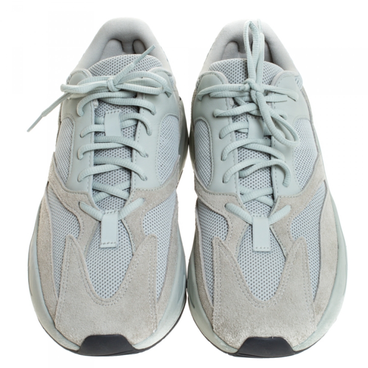 Pre Owned Yeezy x Adidas Grey Salt Boost 700 Wave Runner Sneakers Size 44