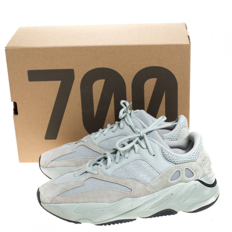 Pre Owned Yeezy x Adidas Grey Salt Boost 700 Wave Runner Sneakers Size 44