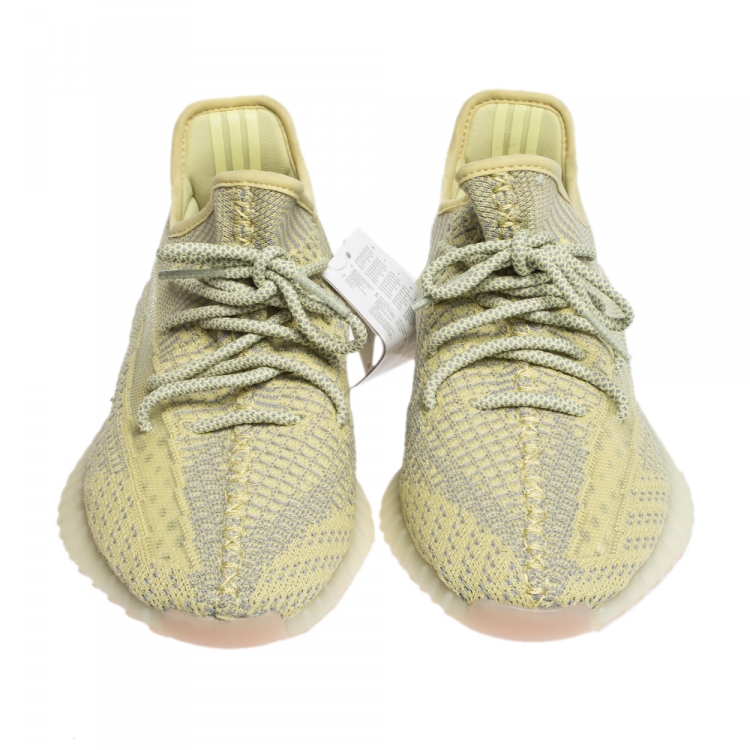 Pre Owned Yeezy x Adidas Antlia Cotton Knit Boost 350 V2 Static Sneakers Size 41.5