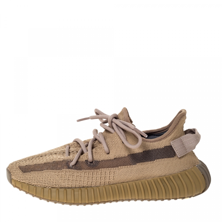 Yeezy x Adidas Brown Cotton Knit and Mesh Boost 350 V2 Earth