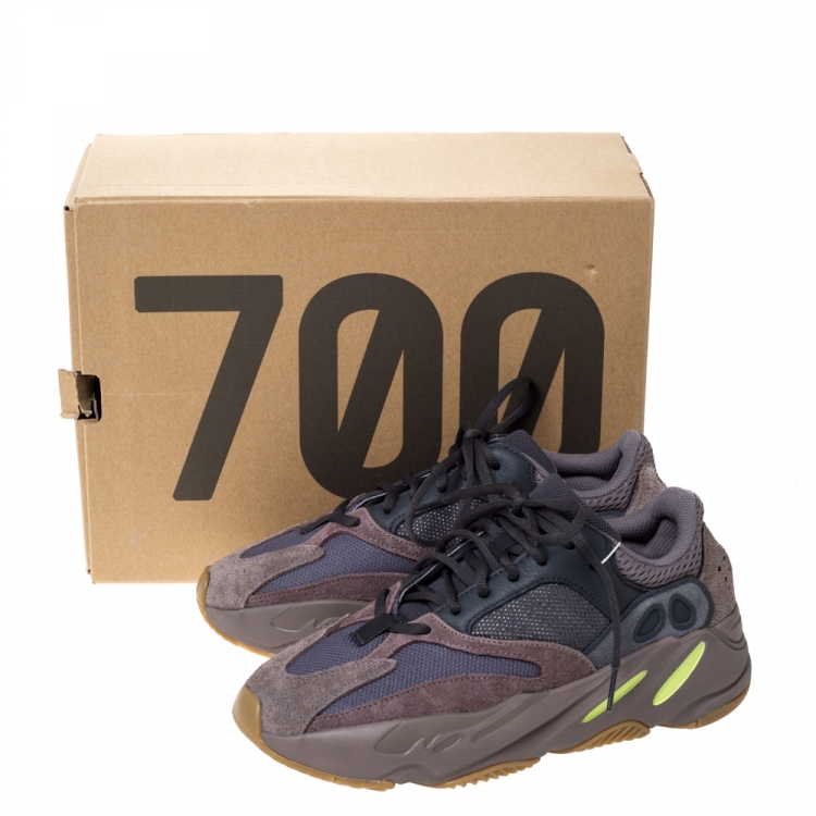 Pre Owned Yeezy x Adidas Grey Mix Media Yeezy 700 Mauve Sneakers Size 40