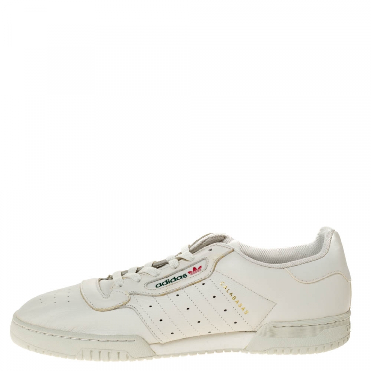 Kent hurken cafe Yeezy x Adidas White Leather Powerphase Calabasas Sneaker Size 46.5 Yeezy x  Adidas | TLC
