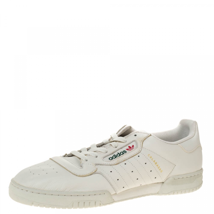 Socialisme assistent Bekendtgørelse Yeezy x Adidas White Leather Powerphase Calabasas Sneaker Size 46.5 Yeezy x  Adidas | TLC