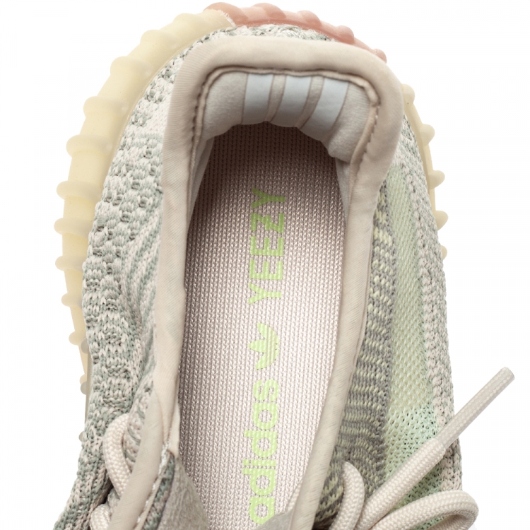 Pre Owned Yeezy x Adidas Multicolor Cotton Knit Boost 350 V2 Citrin Sneakers Size 36