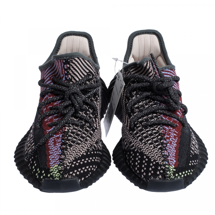 Pre Owned Yeezy x Adidas Multicolor Yecheil Cotton Knit Boost 350 V2 Sneakers Size 36