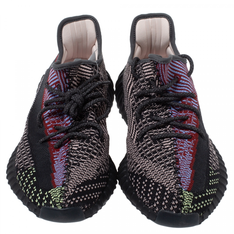 Pre Owned Yeezy x Adidas Multicolor Yecheil Cotton Knit Boost 350 V2 Sneakers Size 46