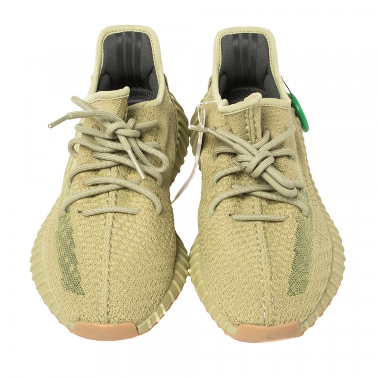 Pre Owned Yeezy x Adidas Boost 350 V2 Sulfur Sneakers Size 42