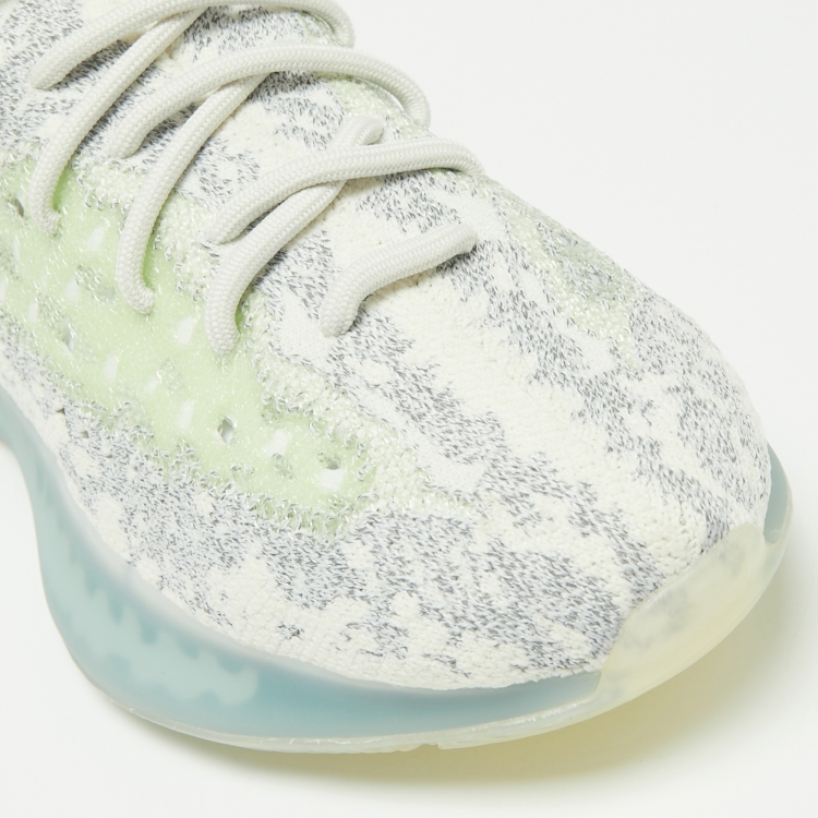 Pre Owned Yeezy x Adidas Blue/Green Knit Fabric Yeezy Boost 380 Alien Blue Sneakers Size 40
