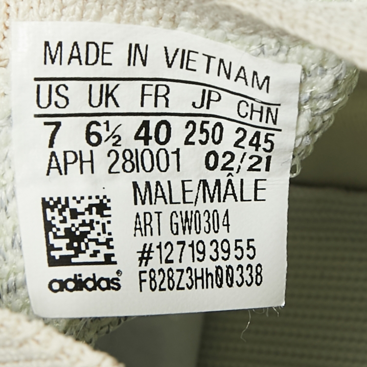 Pre Owned Yeezy x Adidas Blue/Green Knit Fabric Yeezy Boost 380 Alien Blue Sneakers Size 40