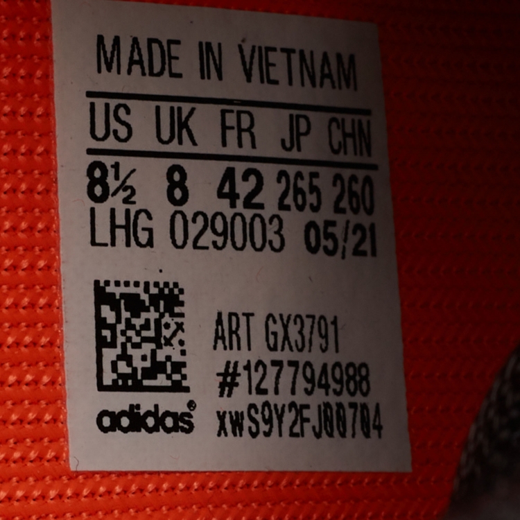 Pre Owned adidas Yeezy Black Mesh Boost 350 V2 Mono Cinder Sneakers Size 42