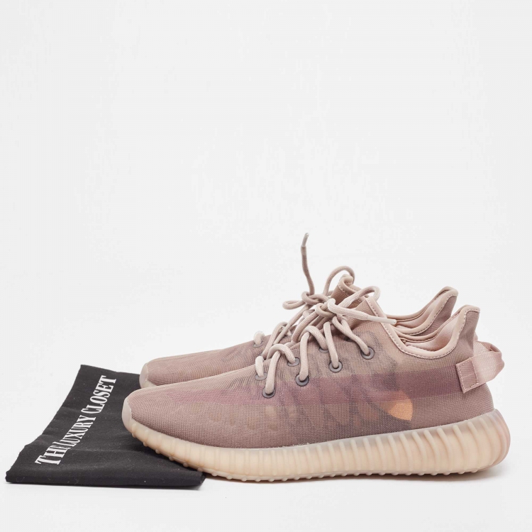 Pre Owned Yeezy x Adidas Purple Mesh Boost-350-v2-Mono-Mist Sneakers Size 45.5