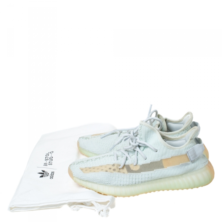 Pre Owned Yeezy x Adidas Antlia Cotton Knit Boost 350 V2 Static Sneakers Size 41.5