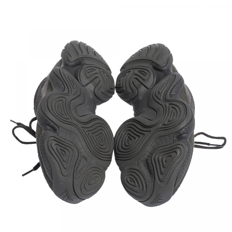 Pre Owned Yeezy x Adidas Grey Suede And Mesh Yeezy 500 Utility Sneakers Size 41.5