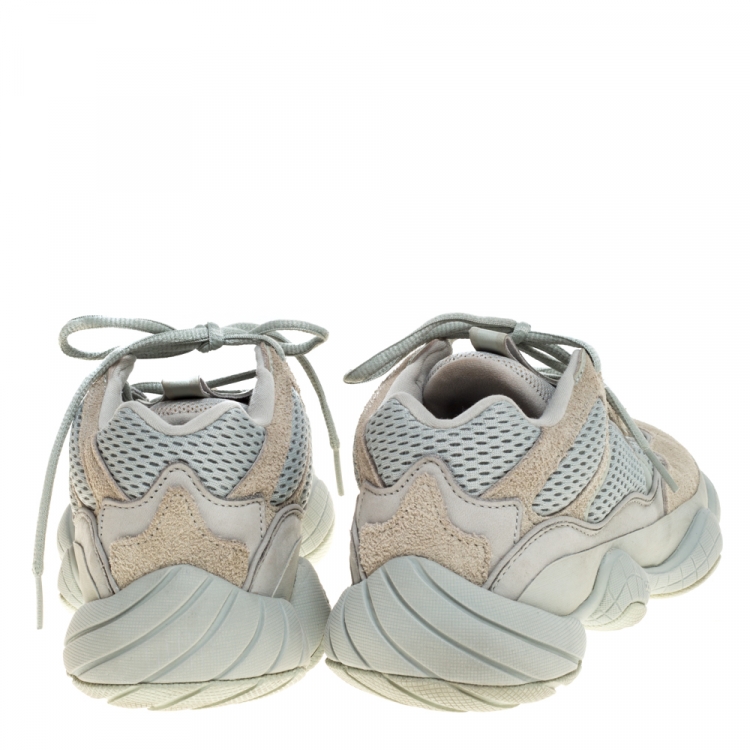 Pre Owned Yeezy x Adidas Salt Mesh And Suede 500 Sneakers Size 41