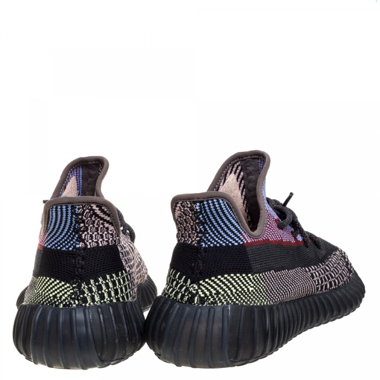 Pre Owned Yeezy x Adidas Multicolor Yecheil Cotton Knit Boost 350 V2 Sneakers Size 42