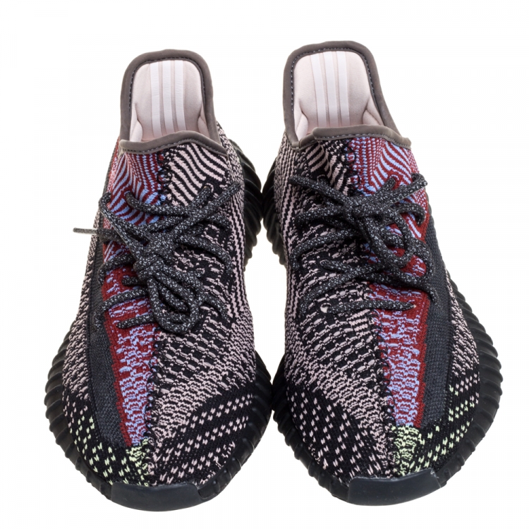 Pre Owned Yeezy x Adidas Multicolor Yecheil Cotton Knit Boost 350 V2 Sneakers Size 42