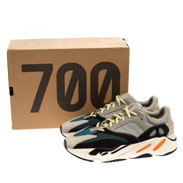 Pre Owned Yeezy x Adidas Multicolor Mix Media Boost 700 Wave Runner Sneakers Size 46