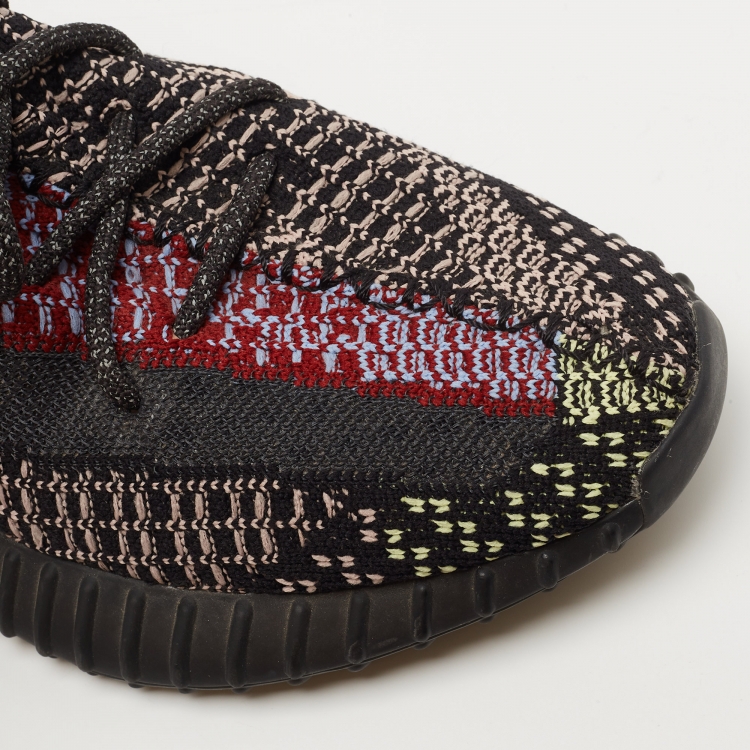 Pre Owned Yeezy x Adidas Multicolor Knit Fabric Boost 350 V2 Yecheil Sneakers Size 40