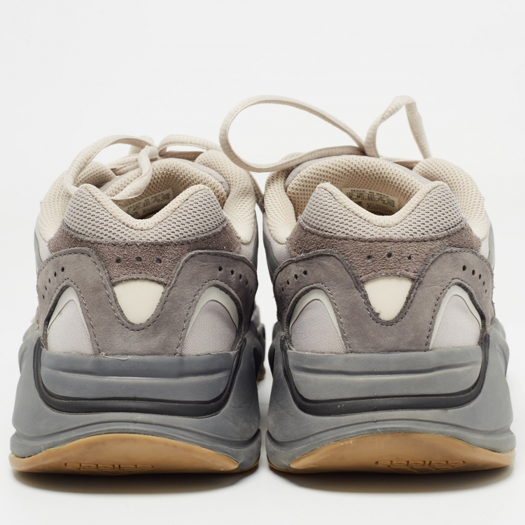 Pre Owned Yeezy x Adidas Tricolor Suede and Mesh Boost 700 Inertia Sneakers Size 42.5