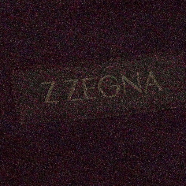 Pre Owned Z Zegna Navy Blue Pentagon Flock Printed Short Sleeve T-Shirt XL