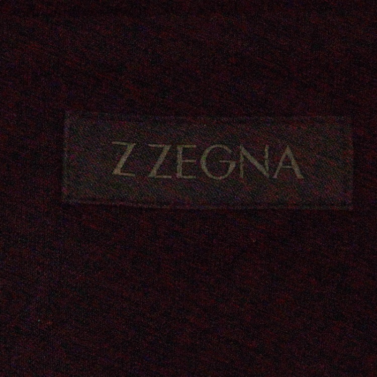 Pre Owned Z Zegna Black Zigzag Flock Printed Short Sleeve T-Shirt XL