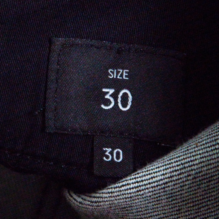 Pre Owned Z Zegna Dark Grey Straight Fit Denim Jeans S