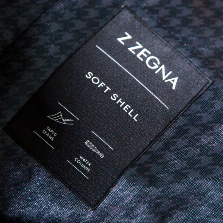 Pre Owned Z Zegna Black Soft Shell Travel Essential Zip Front Jacket L