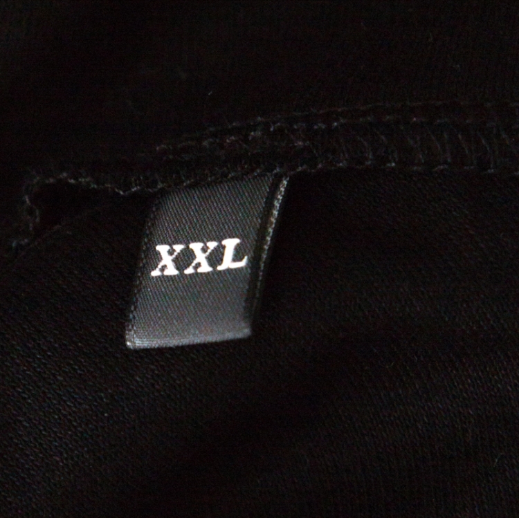 Pre Owned Z Zegna Black Cotton Double Layer Sweatshirt XXL 