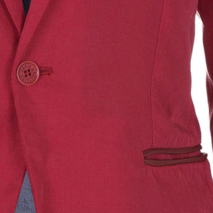 Pre Owned Zadig & Voltaire Red Casual Fitted Blazer XS