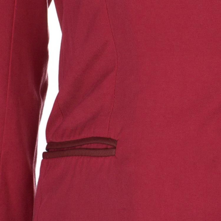 Pre Owned Zadig & Voltaire Red Casual Fitted Blazer XS