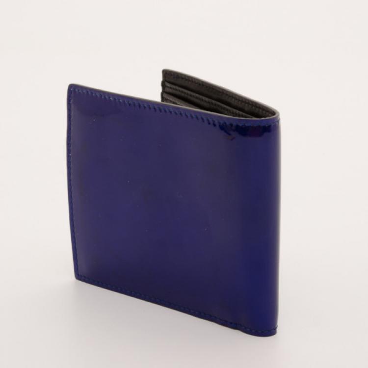 Pre Owned Alexander McQueen Blue Wallet 