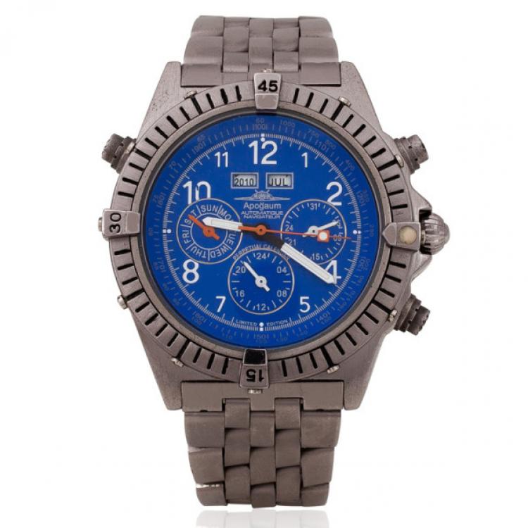 Pre Owned Apogaum Navigator Chronograph Mens Wristwatch 44 MM