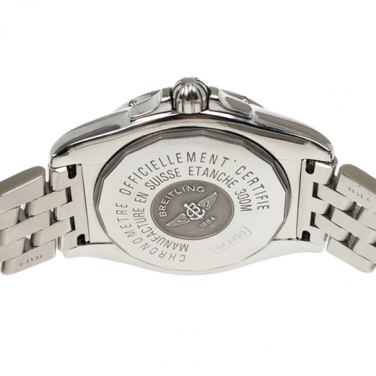 Pre Owned Breitling Navy Stainless Steel Cockpit Men's Wristwatch 41MM
