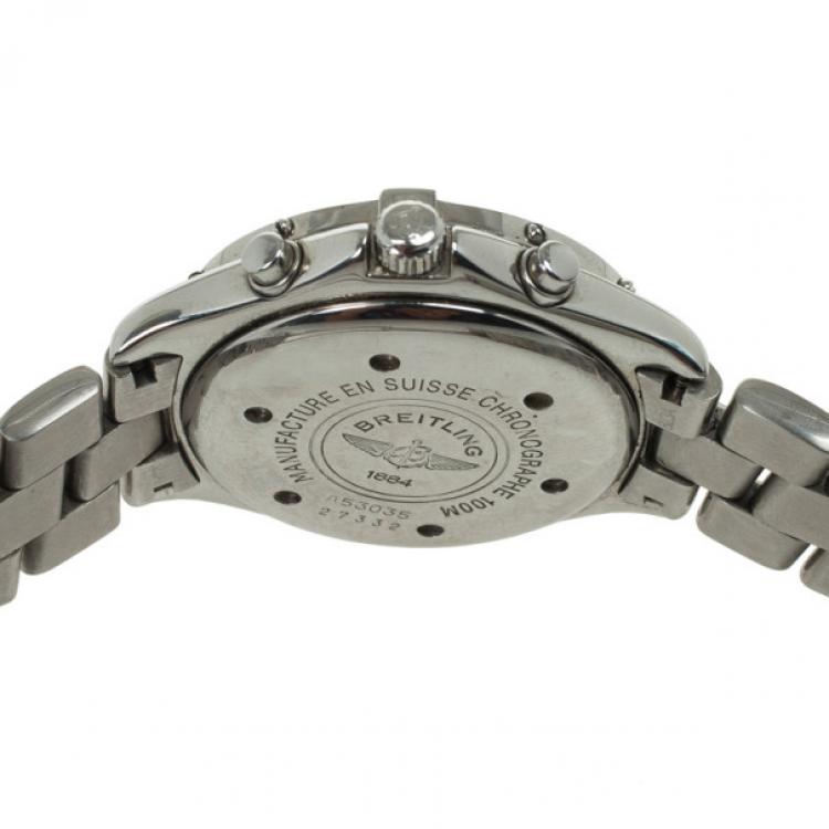 Pre Owned Breitling Colt Chronograph SS Mens Wristwatch 38 MM