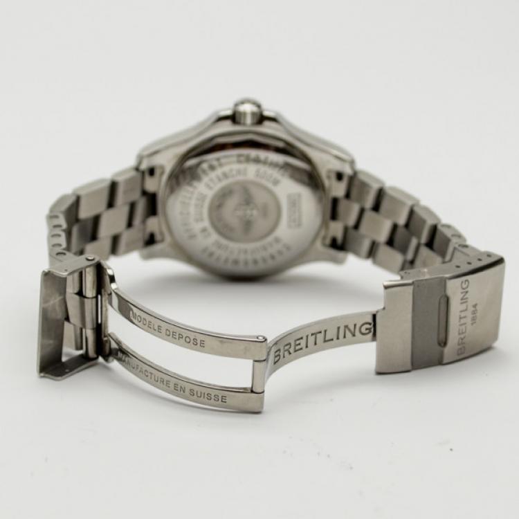 Pre Owned Breitling Beige A74380 Colt Quartz II Mens Wristwatch 42 MM