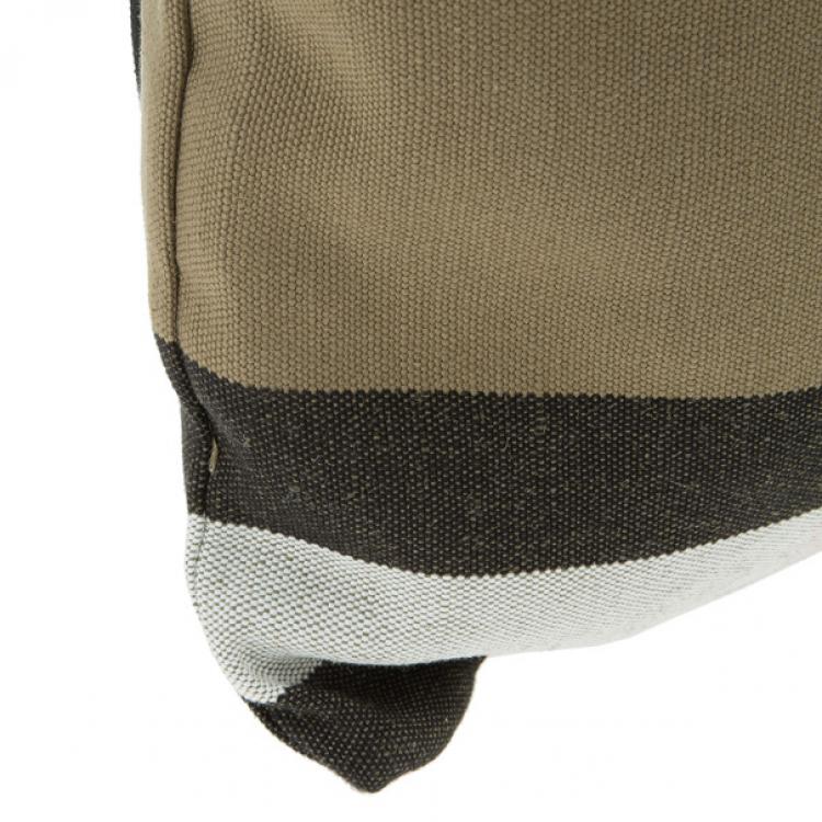 Pre Owned Burberry House Check Canvas Drawstring Bag