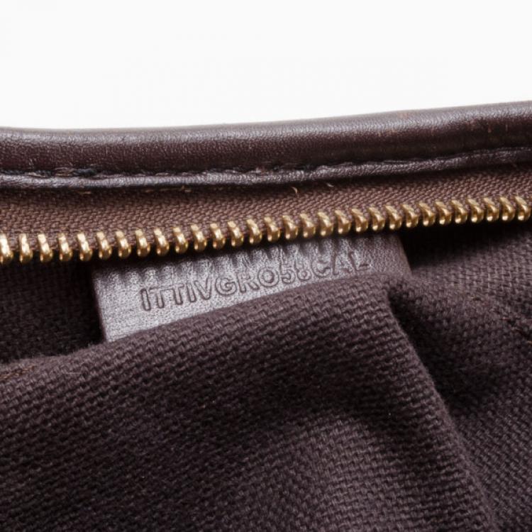 Pre Owned Burberry Haymarket Check Large Hobo 