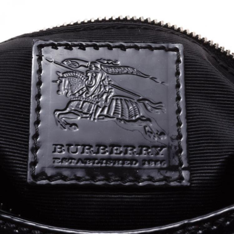 Pre Owned Burberry Nova Check Star Studded Hobo