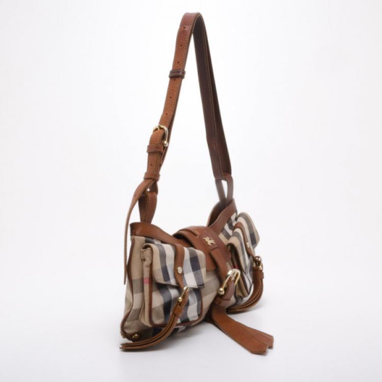 Pre Owned Burberry Prorsum House Check Shoulder bag